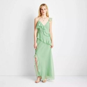 Future Collective with Jenee Naylor Women's Ruffle Maxi Dress